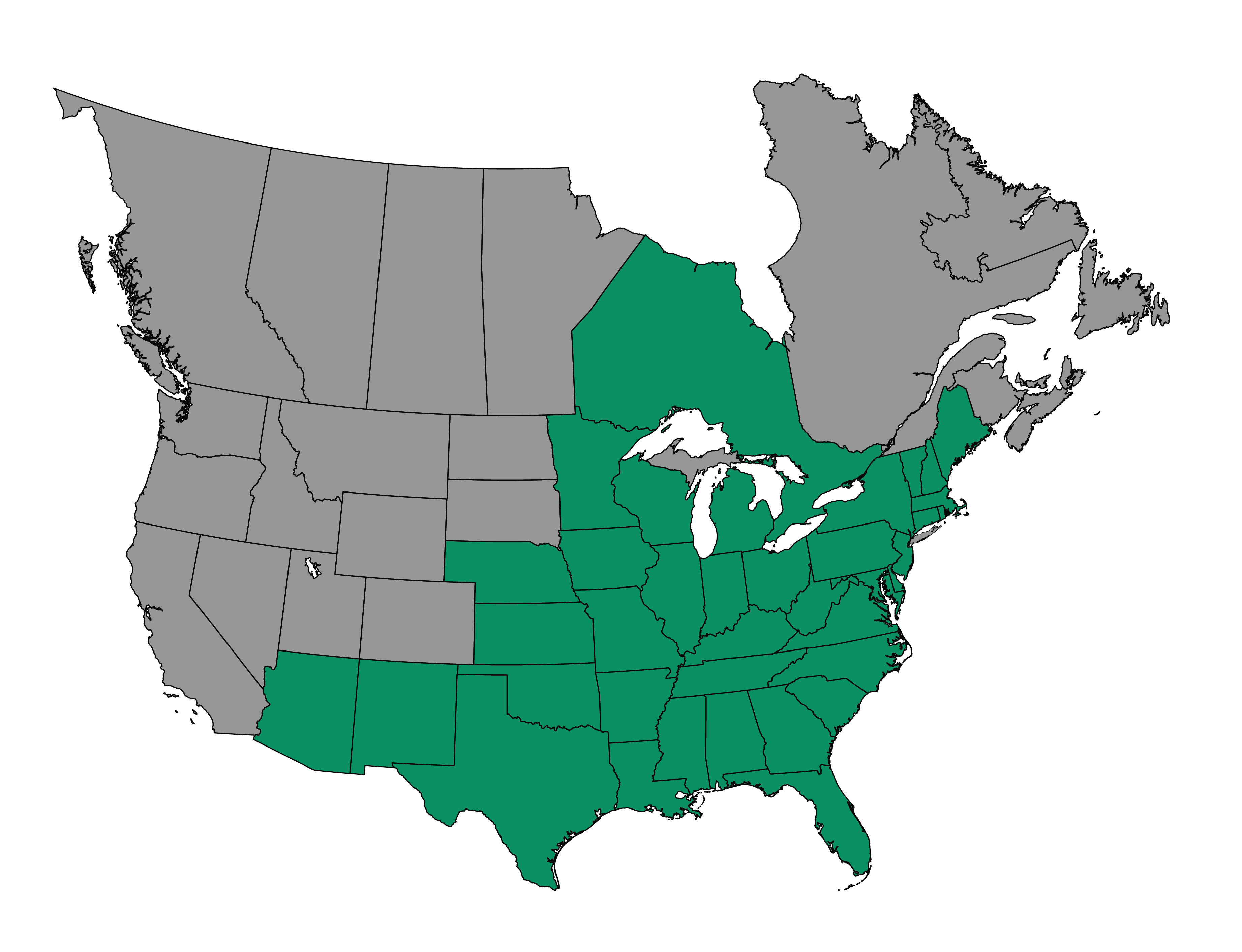 Bleacher Rentals service area map